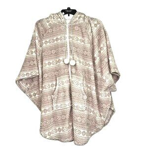 Vera Wang Microfleece Hooded Lounge Cape plus size 2X
